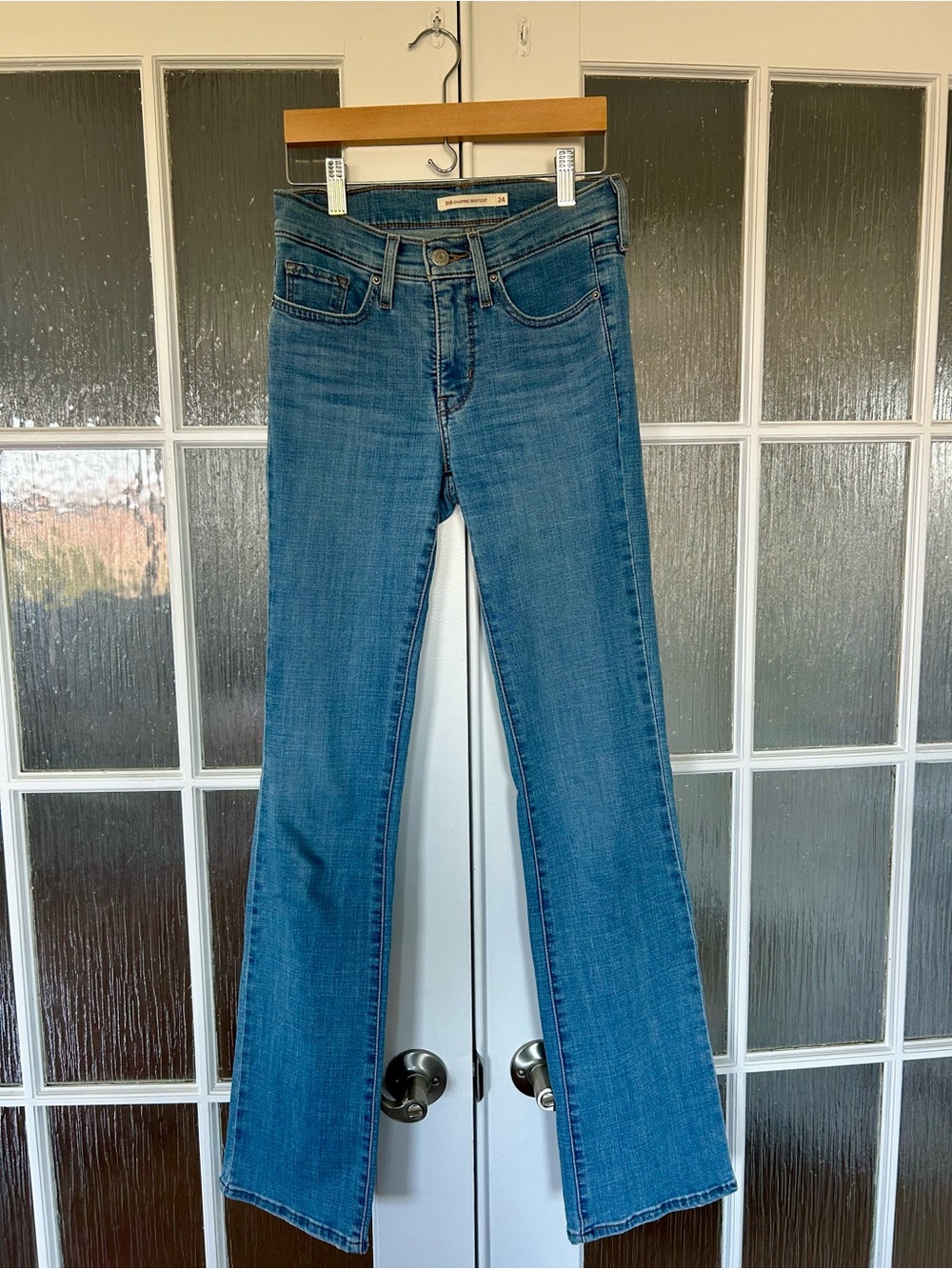 💙 Levi’s Blue Stretch Bootcut Jeans